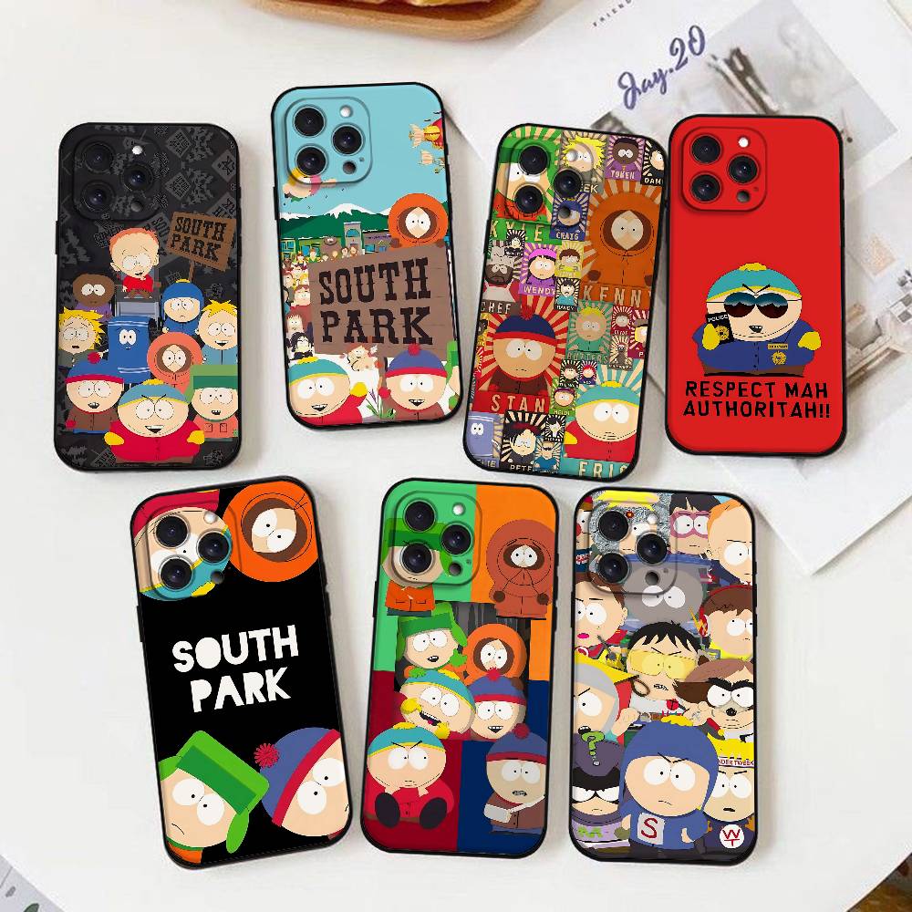 Phone Cases Quirky - Cover Morbida Nera Divertente Cartone Animato