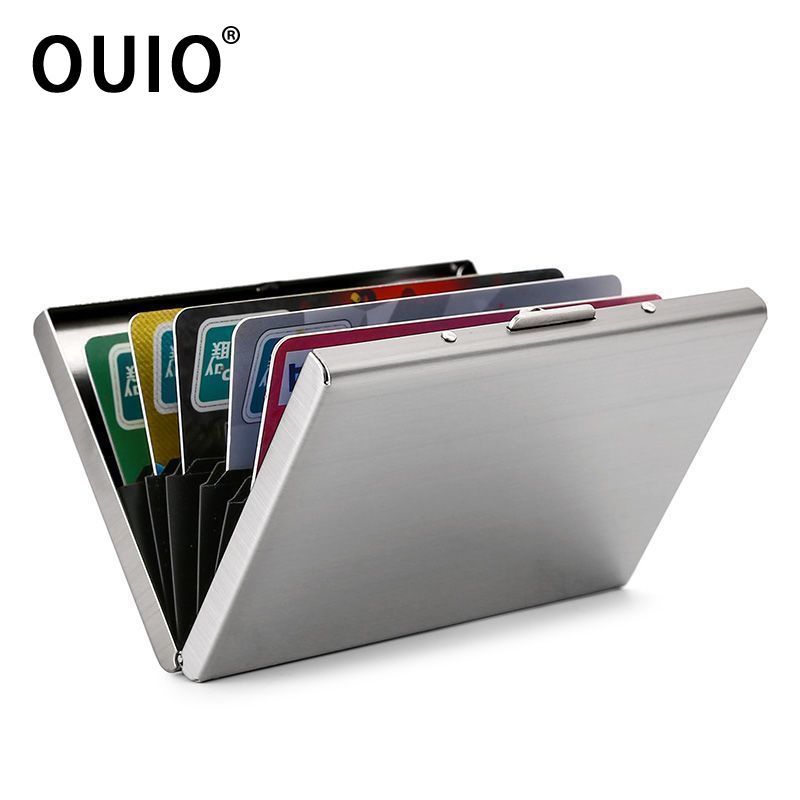 Card Holder Slim Case - OUIO ​ Portacarte in Acciaio Inossidabile