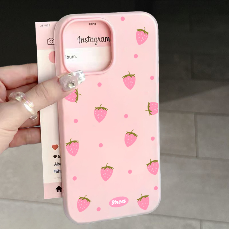 Phone Cases Pink - Custodia per telefono antiurto con motivo