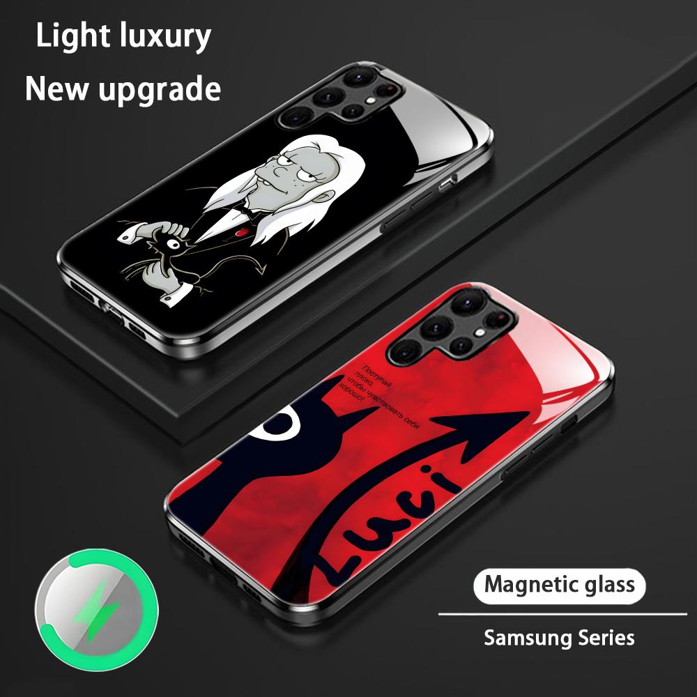 Phone Cases Apple - Custodia magnetica in vetro Luci Disenchantment