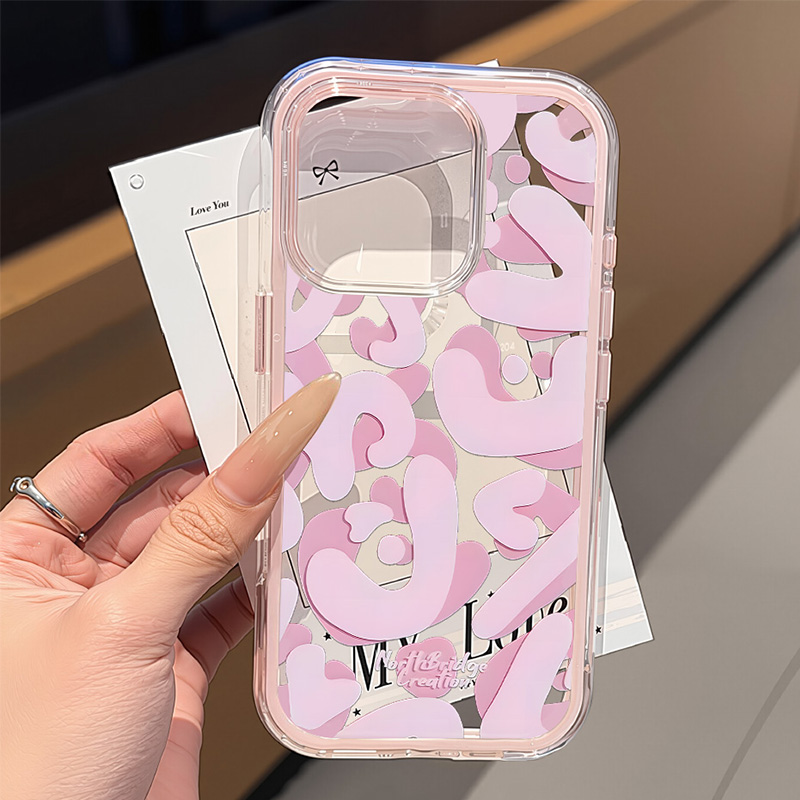 Phone Cases Pink - Custodia per telefono trasparente per iPhone