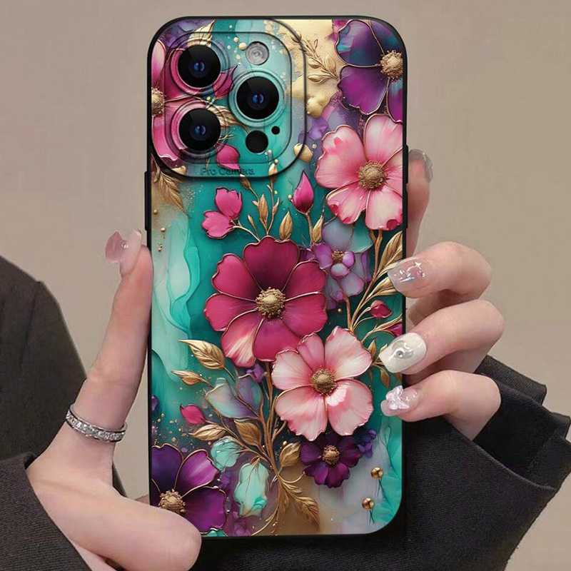 Phone Cases Vintage - Custodia per telefono con motivo floreale