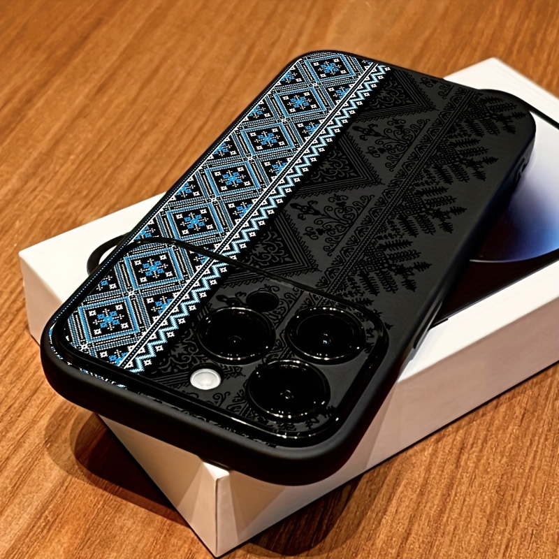 Phone Cases Vintage - Custodia Morbida Nera Antiurto con Finestra