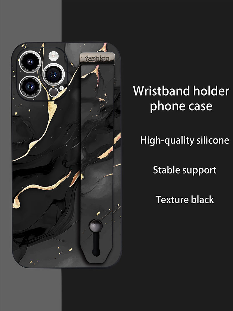 Silicone Liquid Case - Custodia per telefono con cinturino da