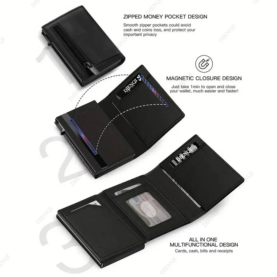 OUIO Portafoglio porta carte d - Card Holder Slim Case recensione e prezzo