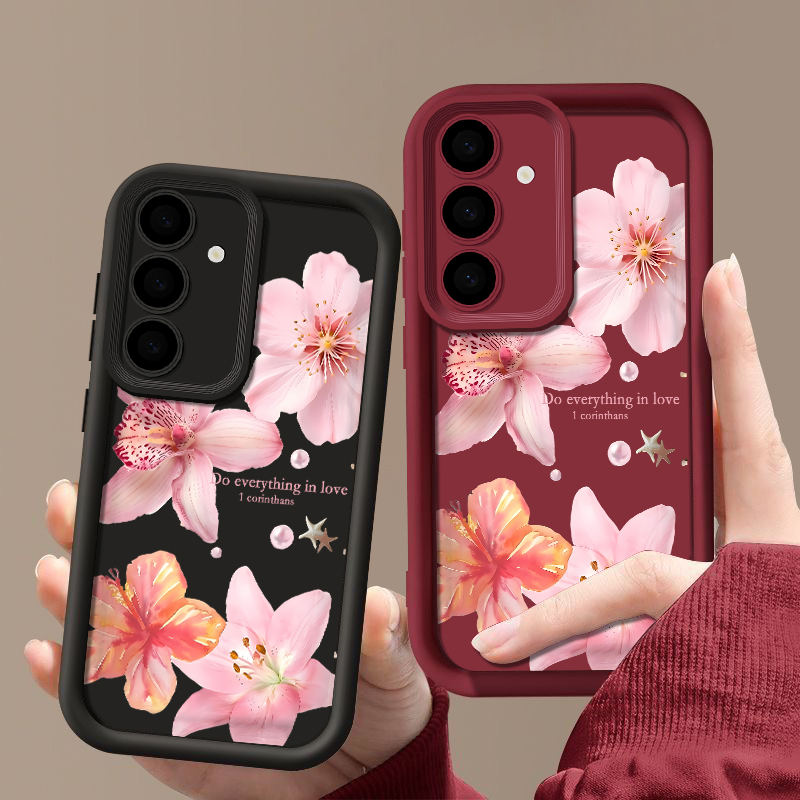 Cover Morbida con Fiori Rosa p - Phone Cases Pink recensione e prezzo