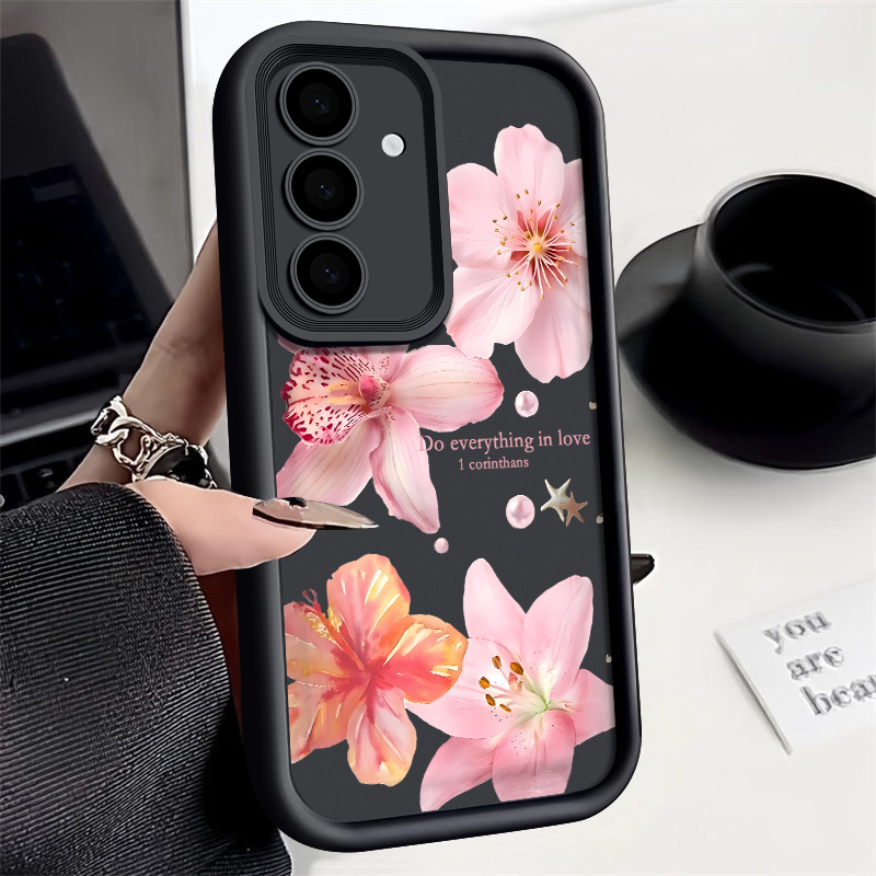 Cover Morbida con Fiori Rosa p - Phone Cases Pink recensione e prezzo