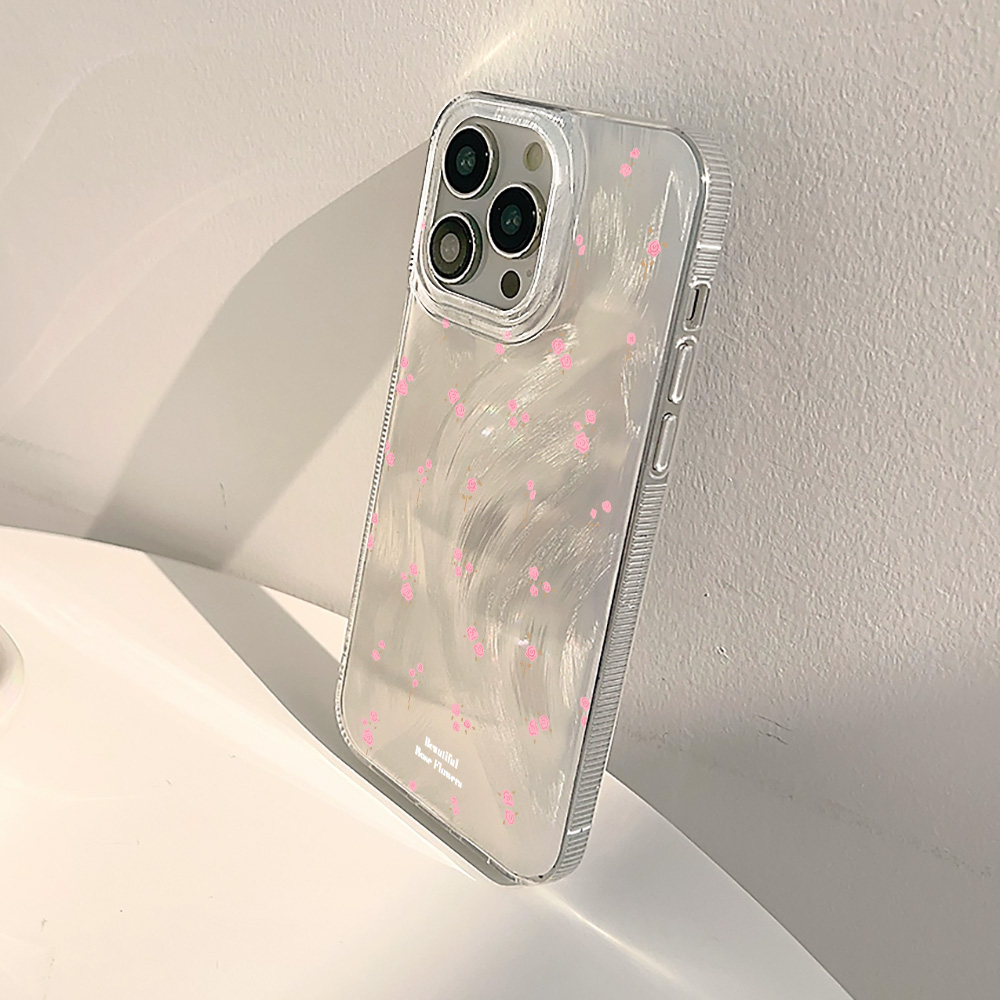 Cover Morbida con Fiori Rosa S - Phone Cases Pink recensione e prezzo
