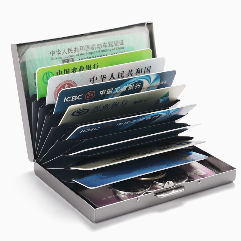 OUIO ​ Portacarte in Acciaio I - Card Holder Slim Case recensione e prezzo