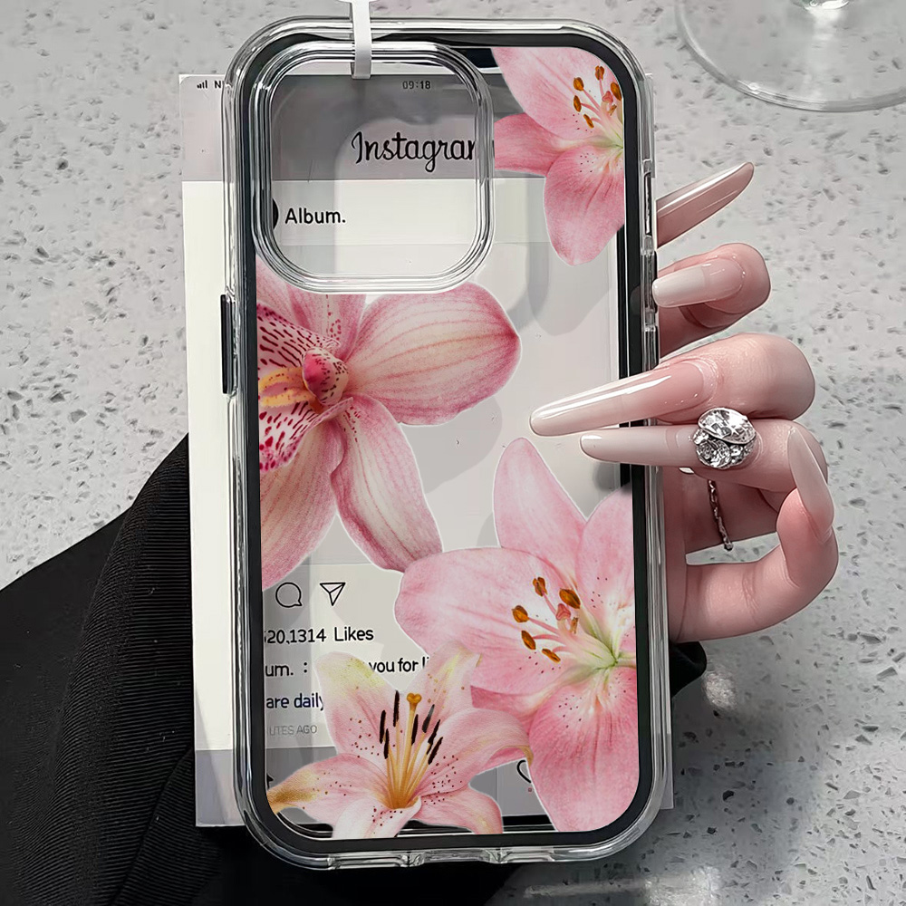 Custodia Trasparente con Fiore - Phone Cases Pink recensione e prezzo