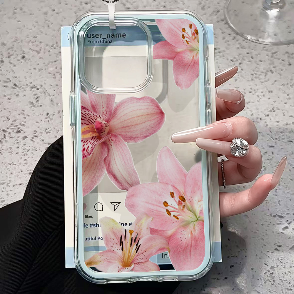 Custodia Trasparente con Fiore - Phone Cases Pink recensione e prezzo