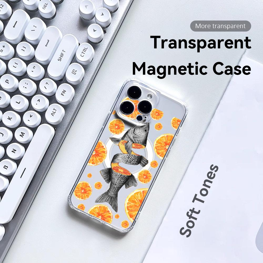 Custodia Magnetica Trasparente - Phone Cases Orange recensione e prezzo